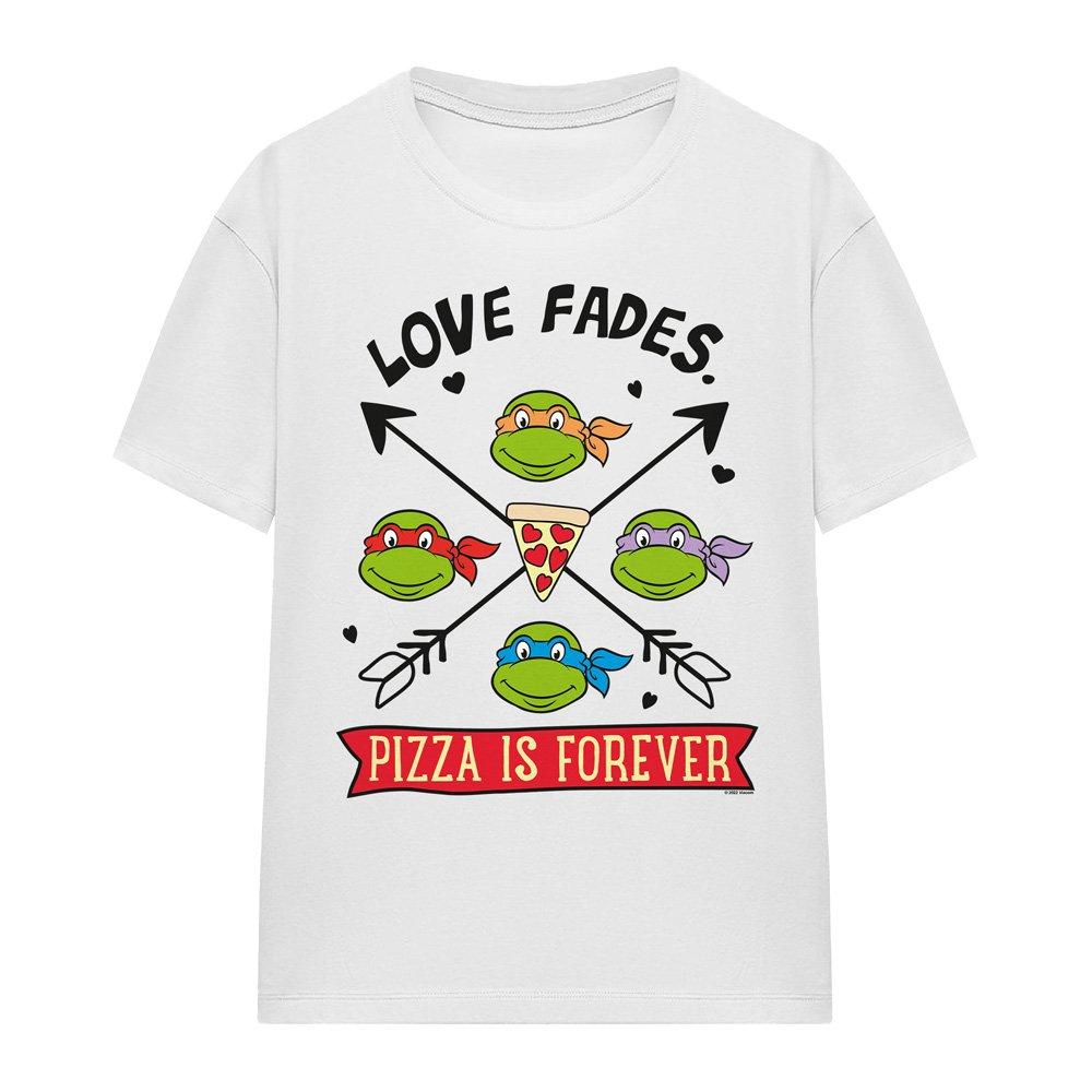 White - Teenage Mutant Ninja Turtles - Tmnt Pizza Is Forever T-Shirt White - 4