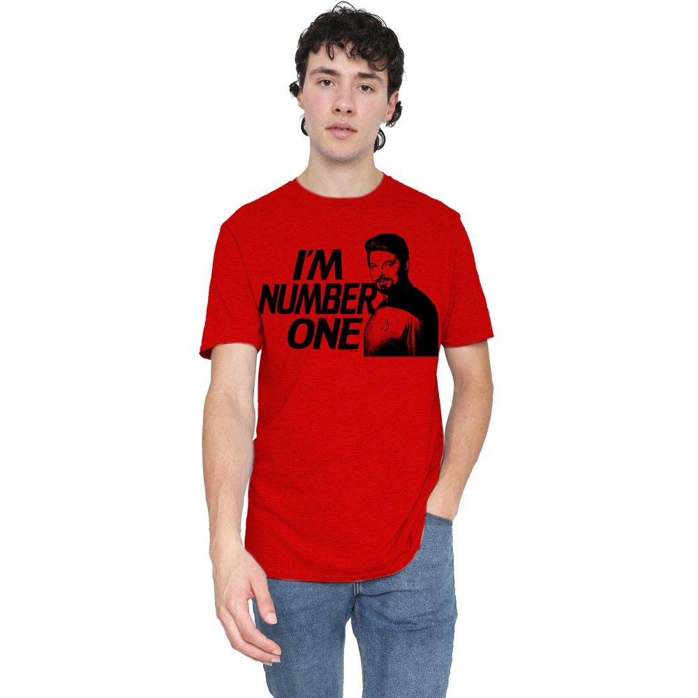 Red - Star Trek - Star Trek Im Number One Adult Heather Red - 1