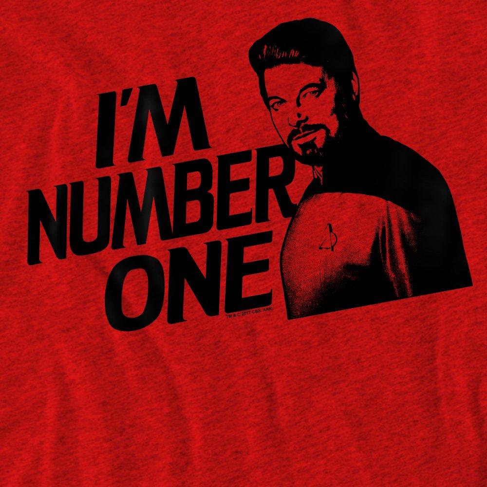 Red - Star Trek - Star Trek Im Number One Adult Heather Red - 2