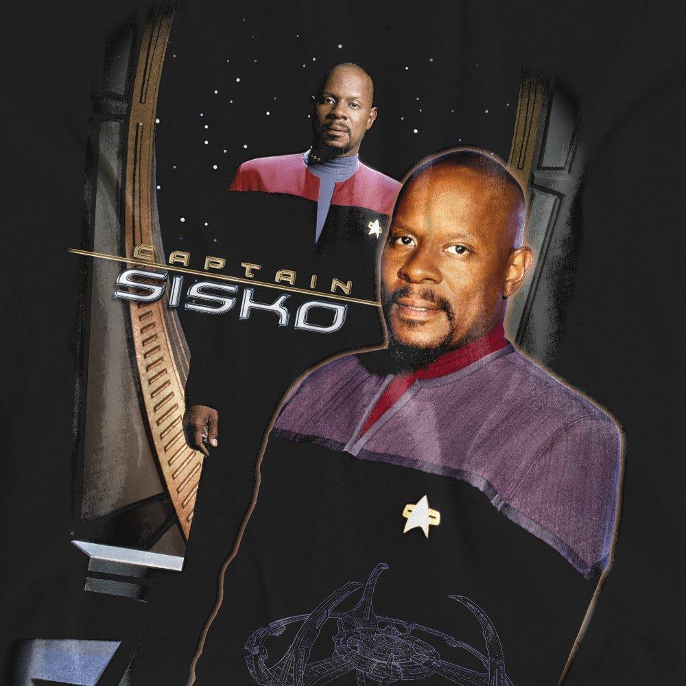 Black - Star Trek - Star Trek Captain Sisko T-Shirt Black - 2