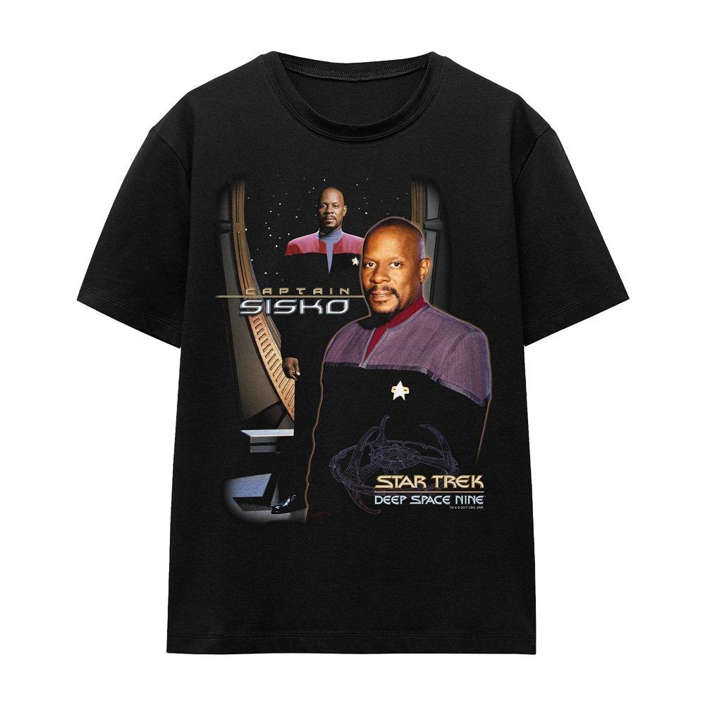 Black - Star Trek - Star Trek Captain Sisko T-Shirt Black - 4