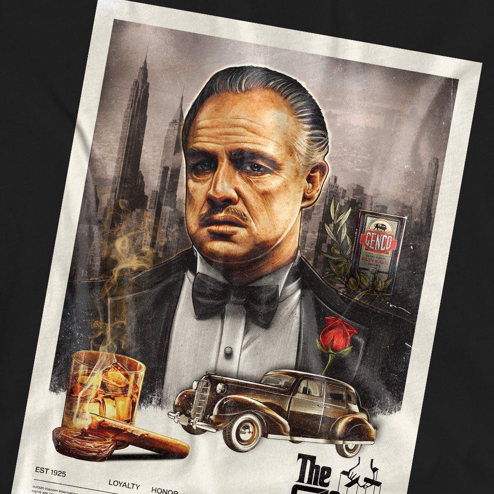 Black - Other - Godfather Vintage Poster T-Shirt Black - 2
