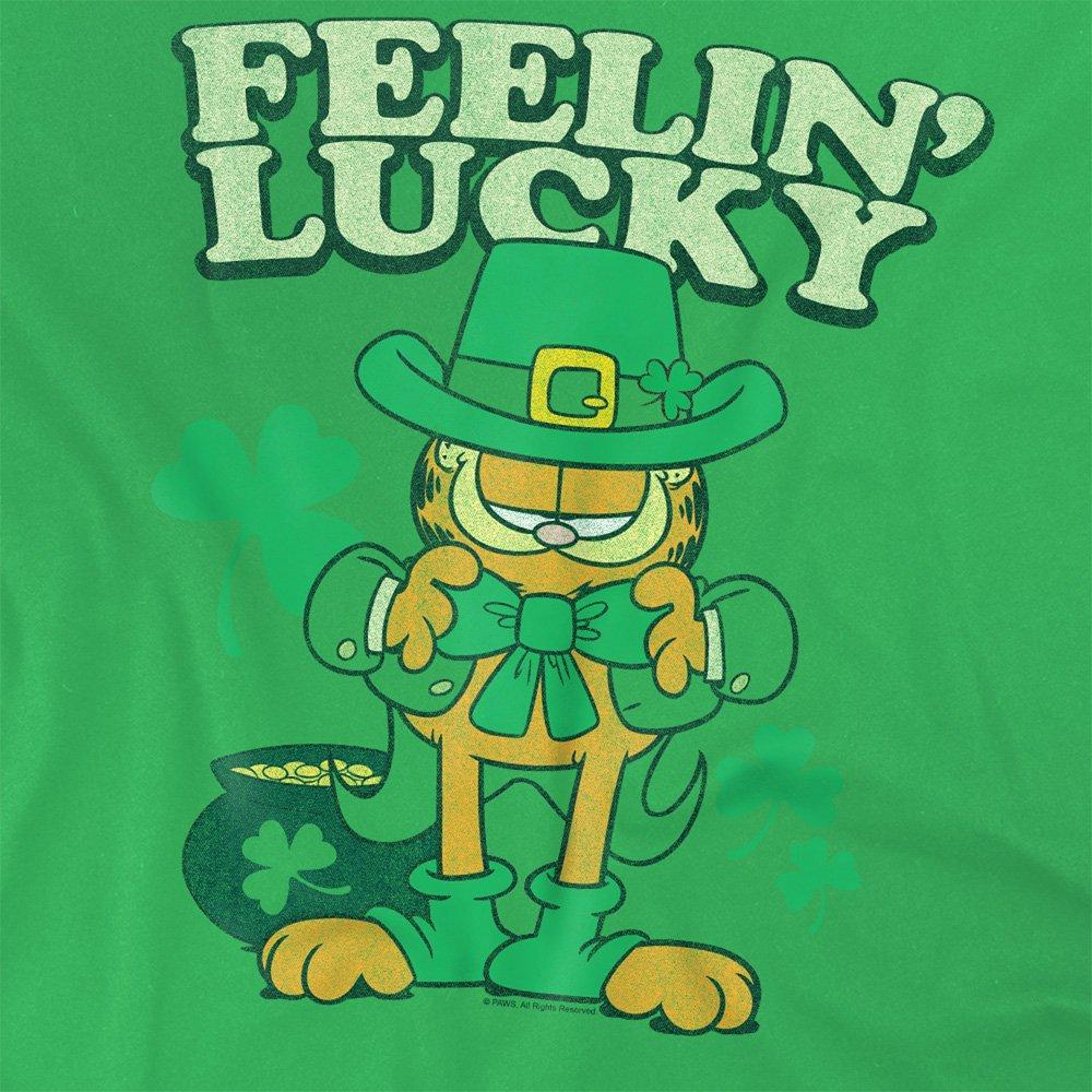 Green - Garfield - Garfield Feelin Lucky T Shirt Kelly Green - 2