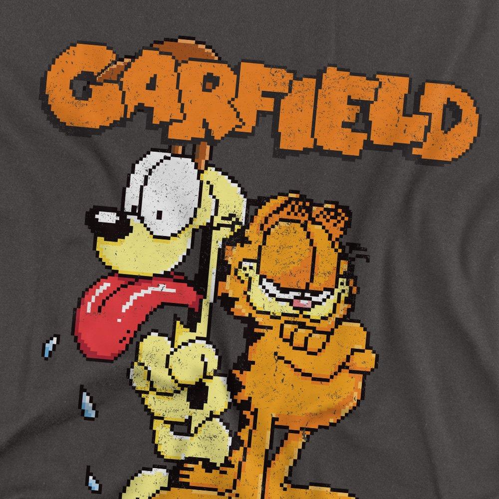 Charcoal - Garfield - Garfield Garfield The Game Mens Long Sleeve T Shir - 2