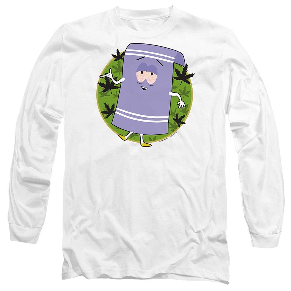 White - South Park - South Park Towelie Long Sleeve T-Shirt White - 1