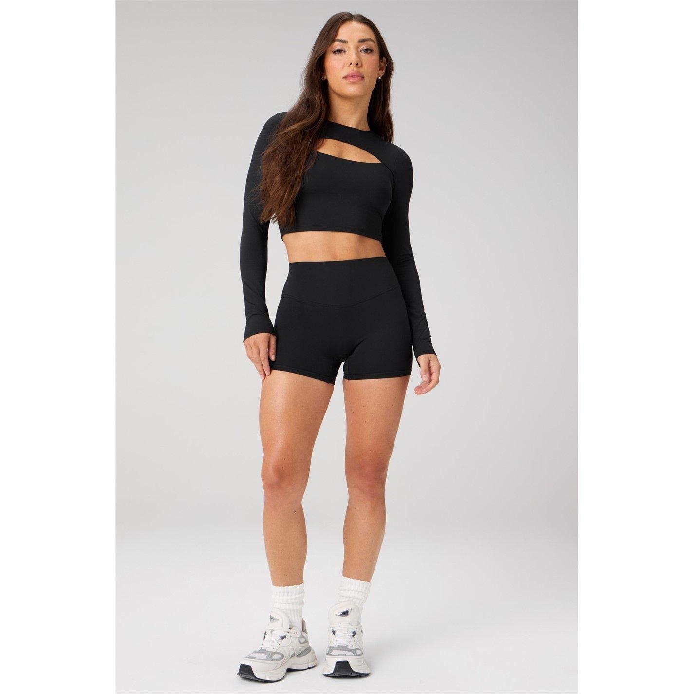 Black - Fabletics - THE NO-SEAM PURELUXE TLC SHORT 4” - 2