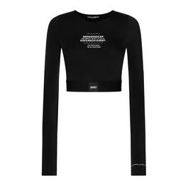 Dolce and Gabbana Dg Vib3 Long-Sleeved Stretch Jersey Top