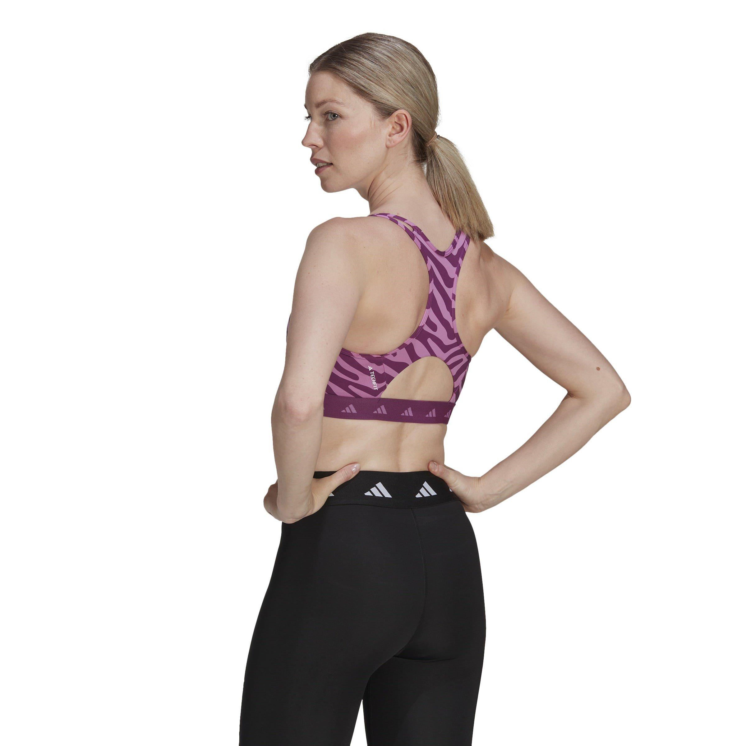 Multi farvet - adidas - Hyperglam Medium Impact Sports Bra - 4