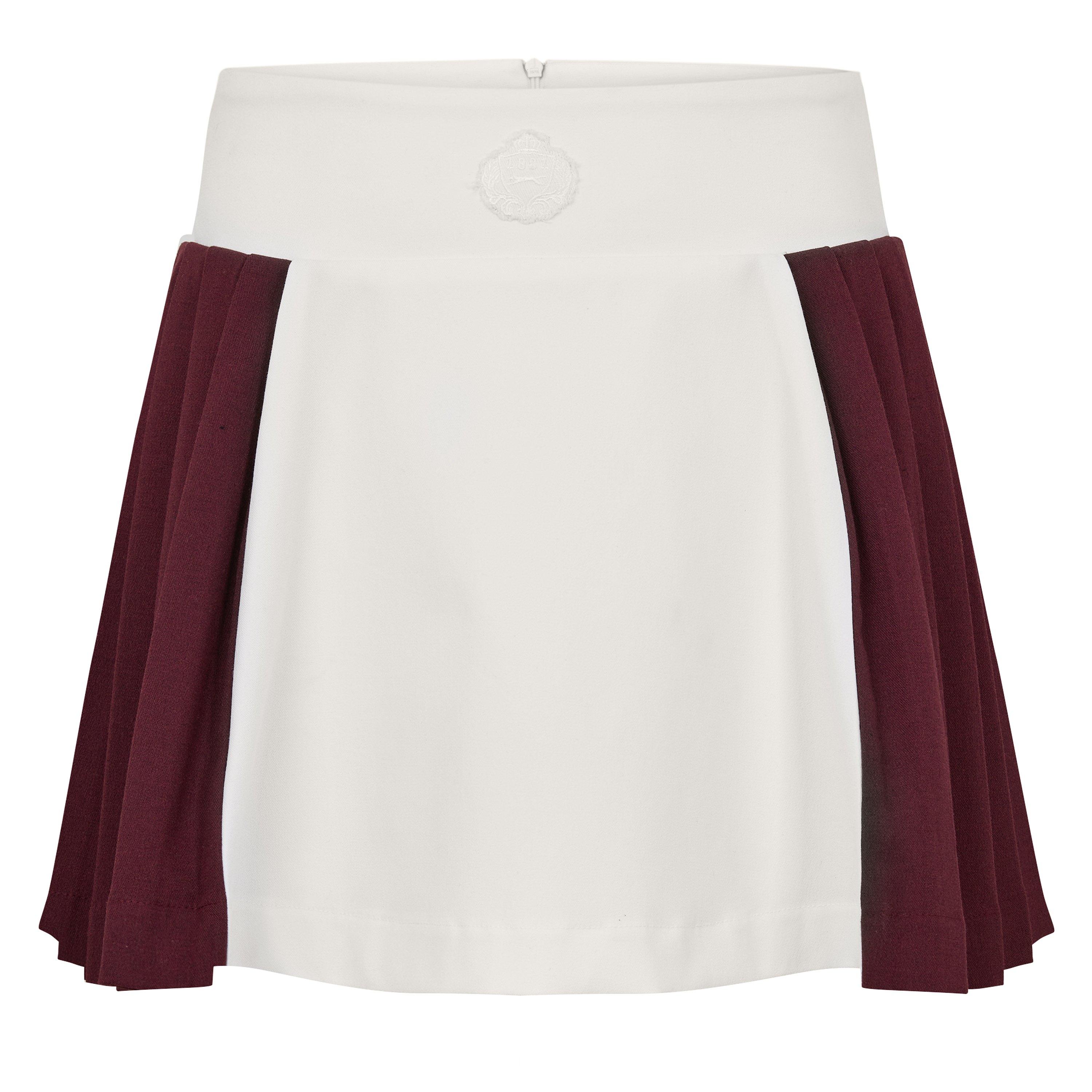 White/Burgundy - Slazenger Off-Court - Off-Court Women’s Afterplay Twill Skort - 1