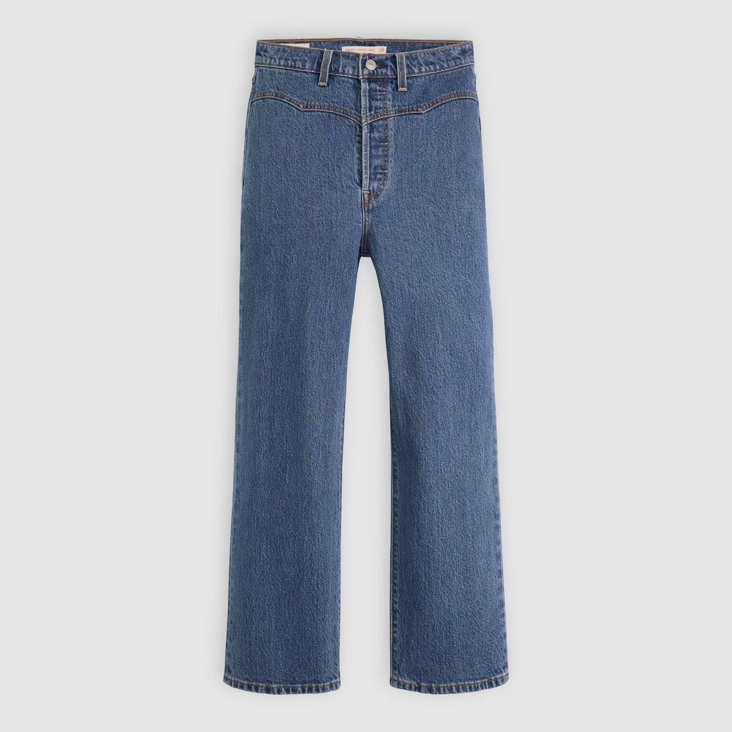Levis Women's Blue Ribcage Straight Fit Jeans in Size 30 L29, Sports Direct - Image 3
