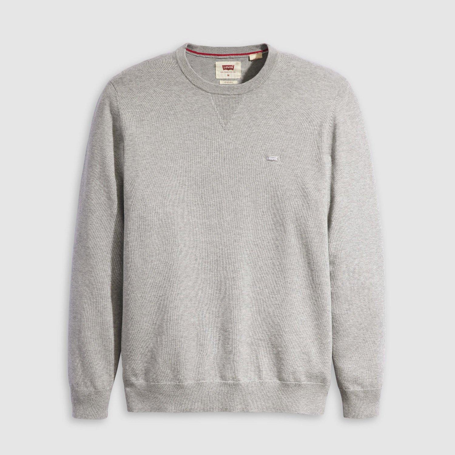 Grau meliert - Levis - Levis Lightweight Hm Sweater Mid Ton - 1