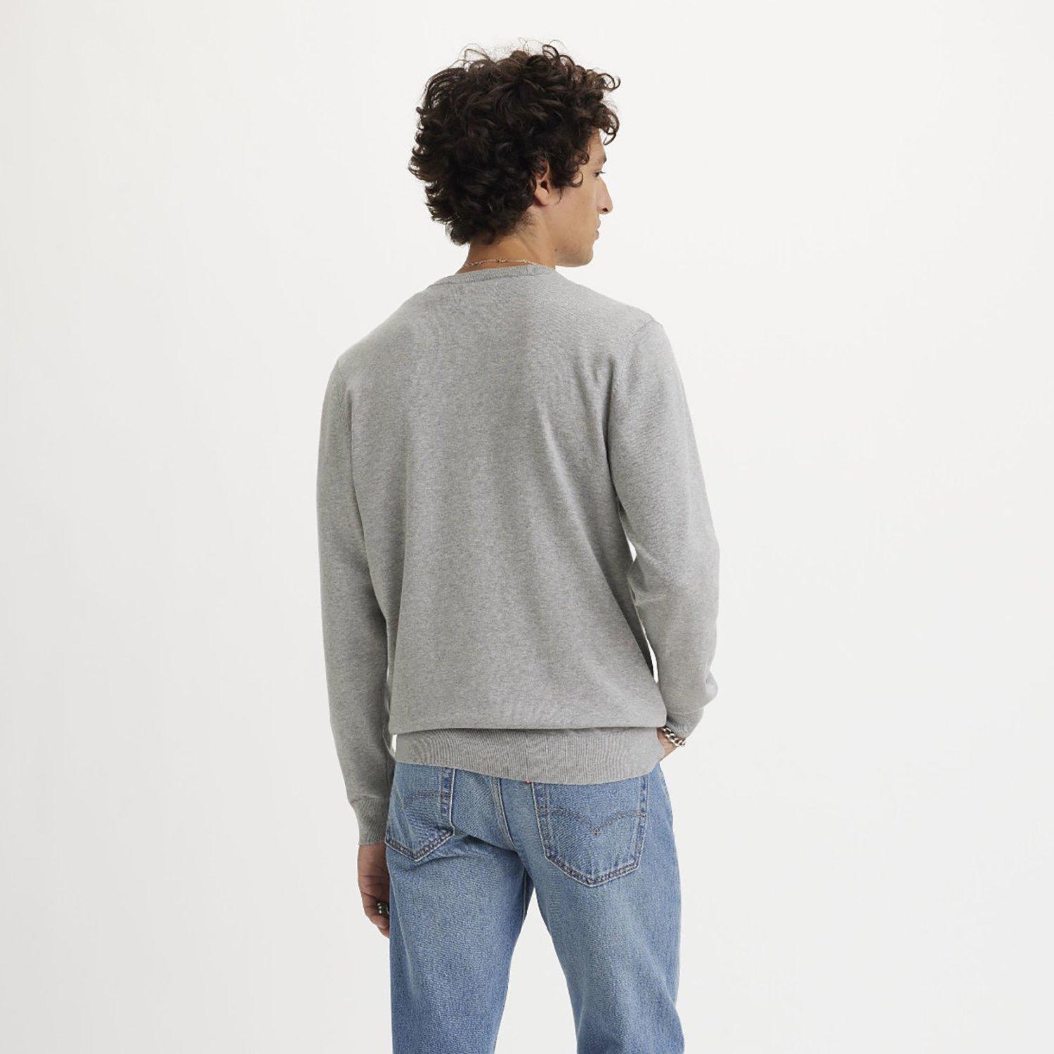 Grau meliert - Levis - Levis Lightweight Hm Sweater Mid Ton - 3