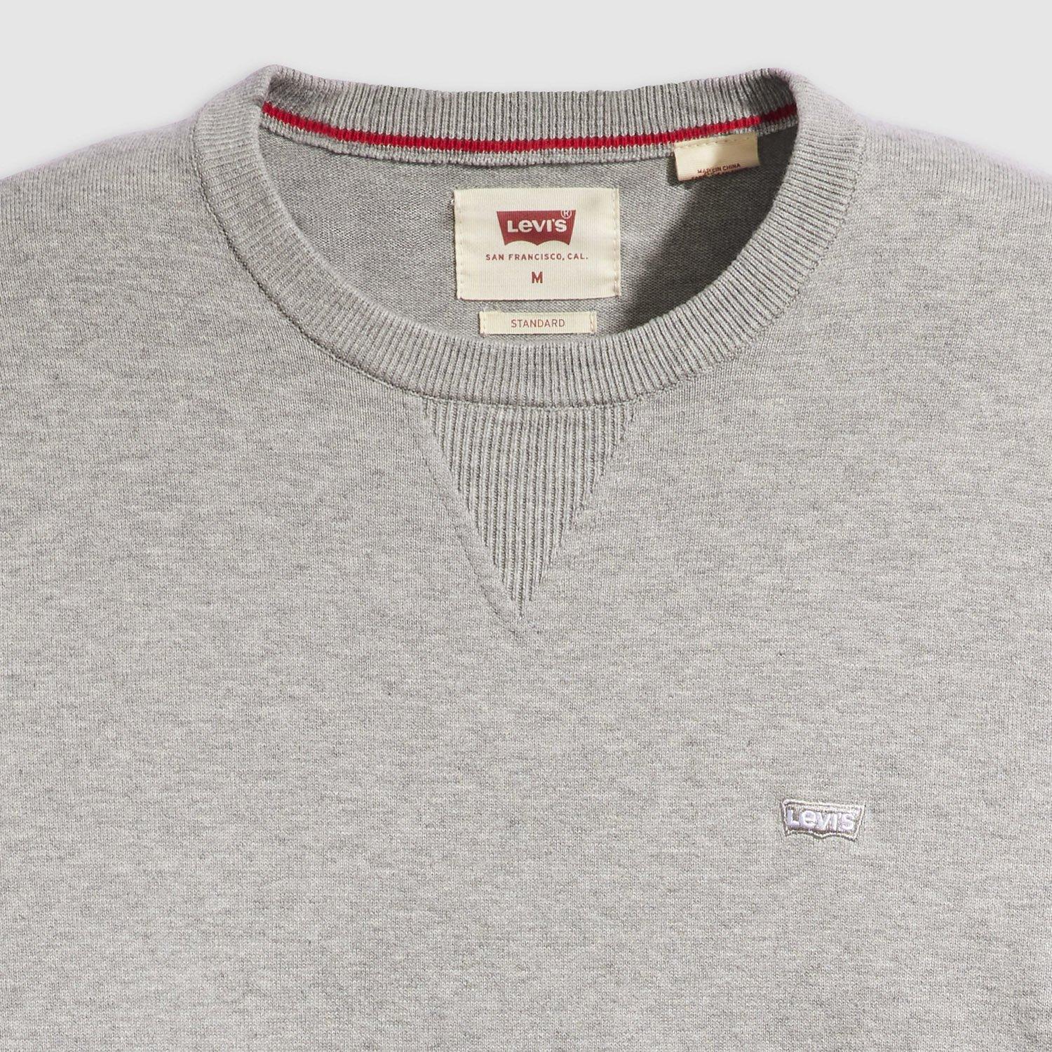 Grau meliert - Levis - Levis Lightweight Hm Sweater Mid Ton - 5
