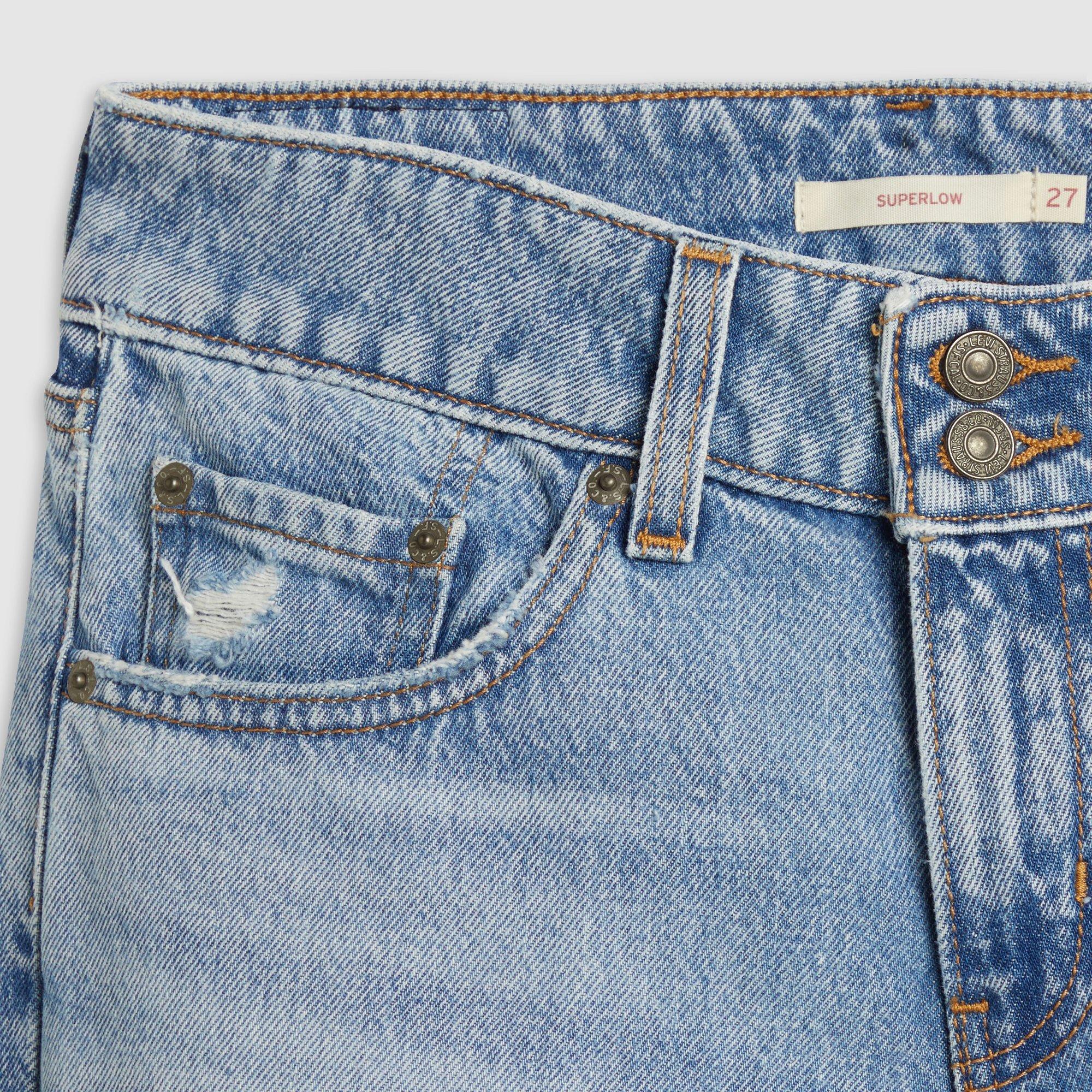 Table Talk W Dx - Levis - Women's Superlow Loose Wide Leg Jeans - 6