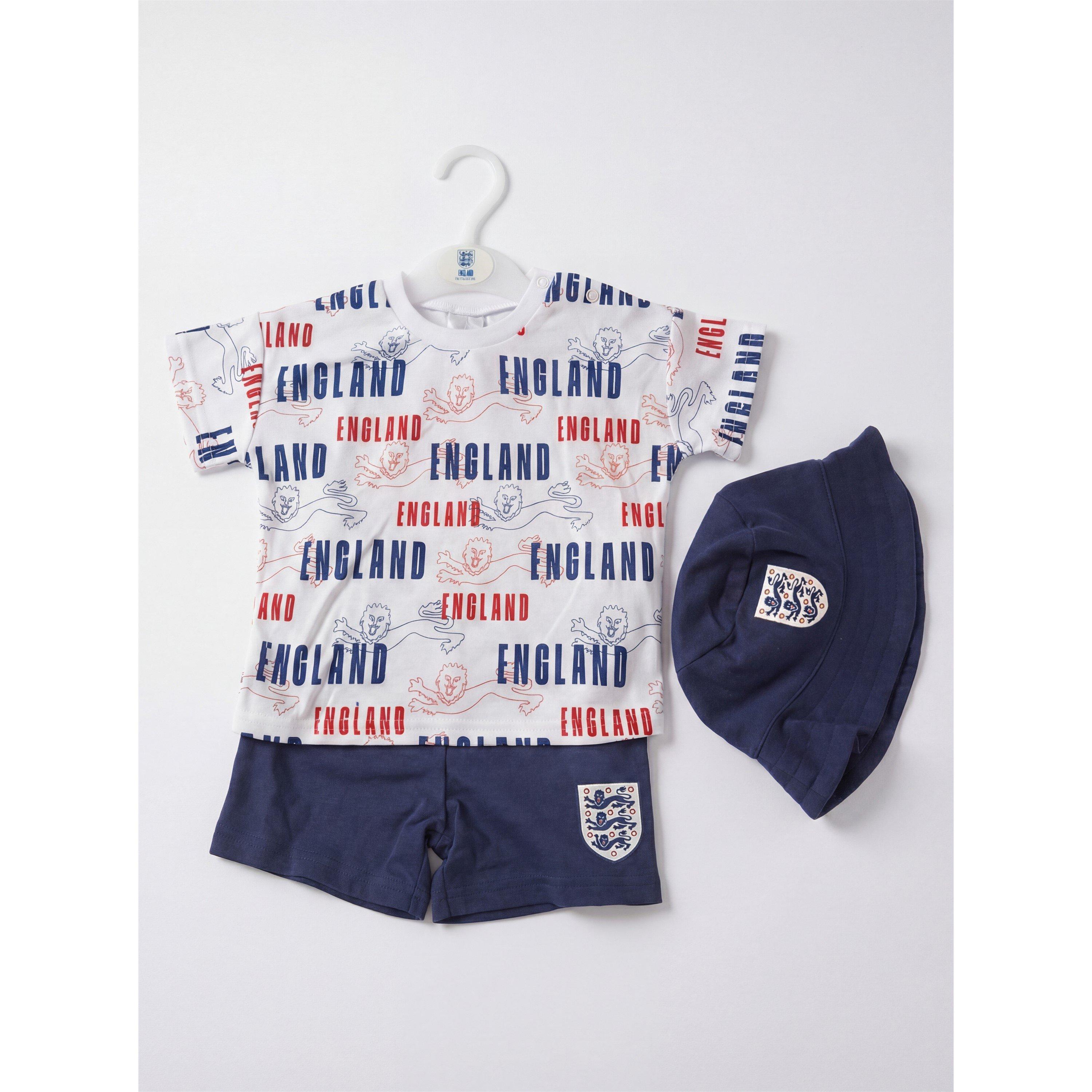 Team  Newborn Kids' England Mini Kit - White - 3-6 Mnth