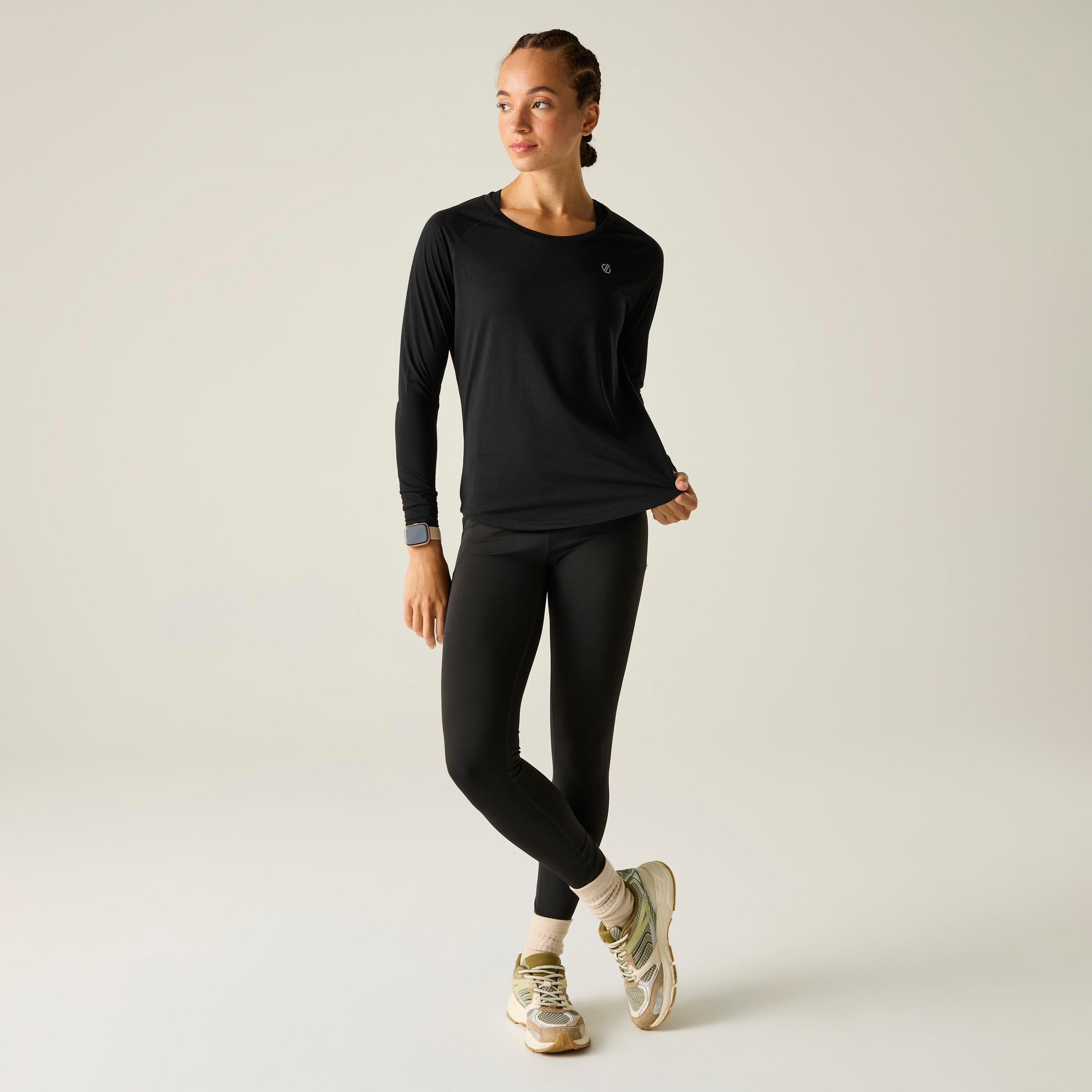 Black - Dare 2b - Womens Nimble Long Sleeve Quick-Drying T-Shirt - 3