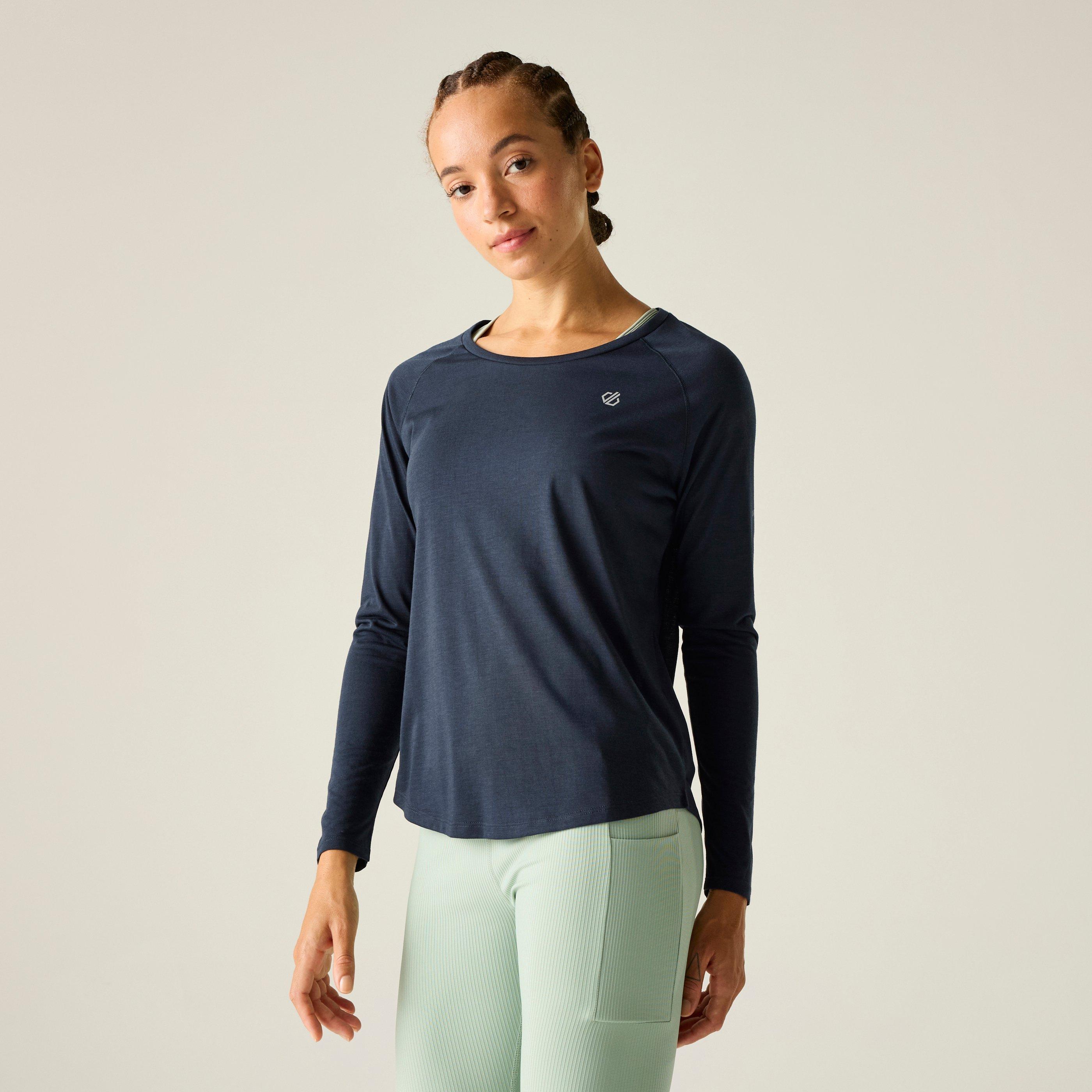 Navy - Dare 2b - Womens Nimble Long Sleeve Quick-Drying T-Shirt - 1