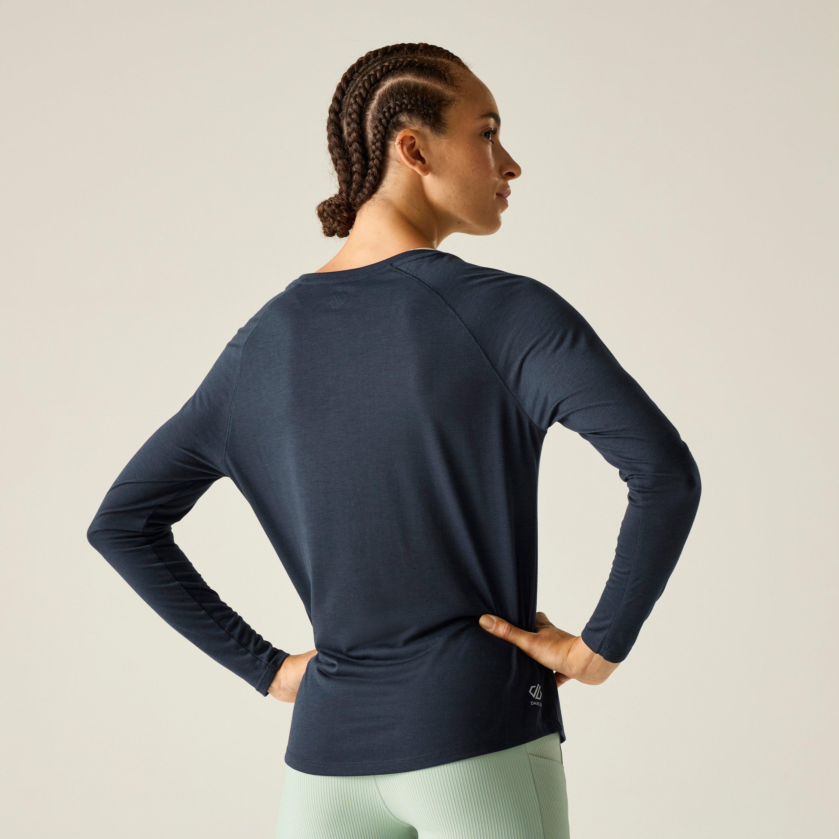 Navy - Dare 2b - Womens Nimble Long Sleeve Quick-Drying T-Shirt - 2