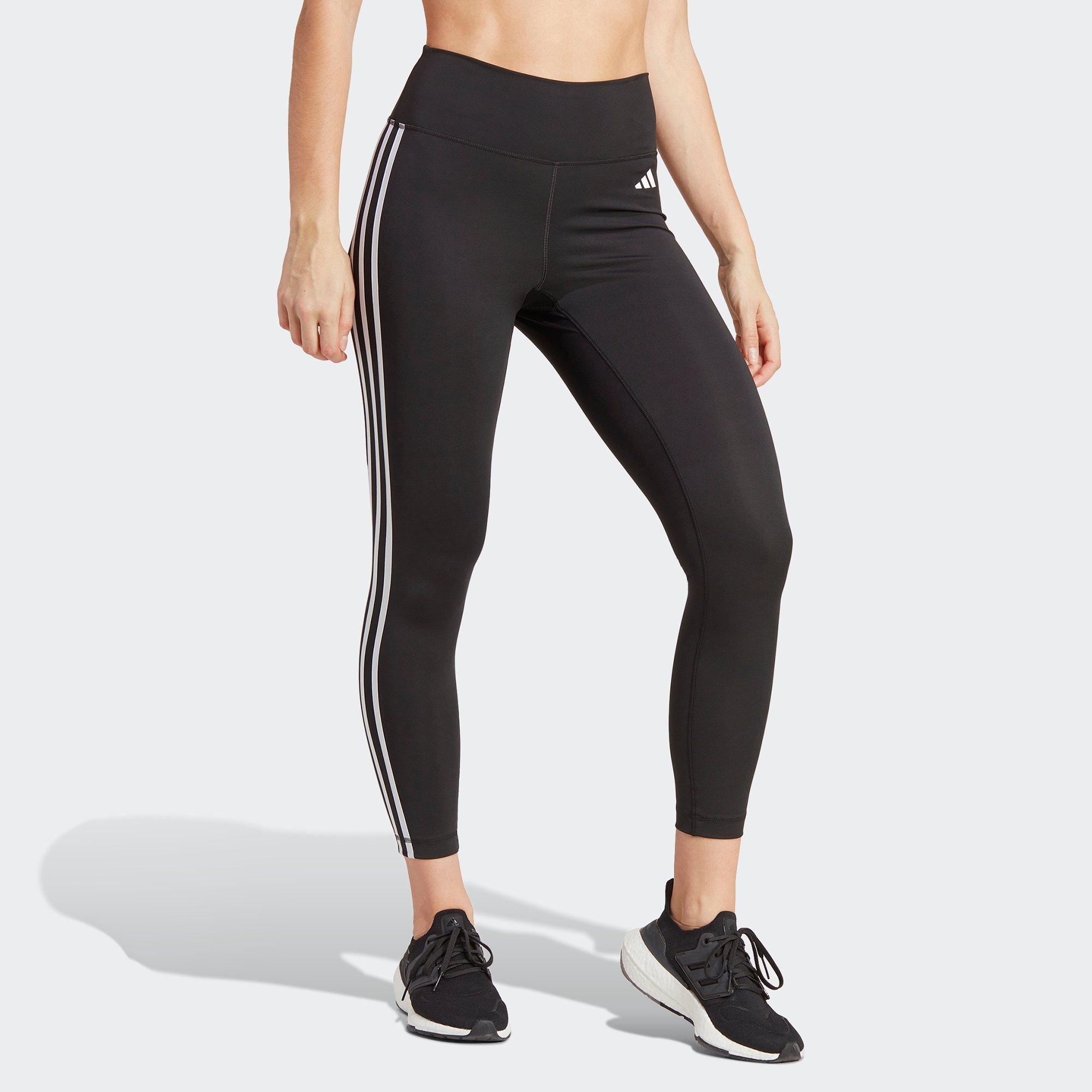 Black - adidas - Essentials 3 Stripes Womens 7/8 Performance Leggings - 2