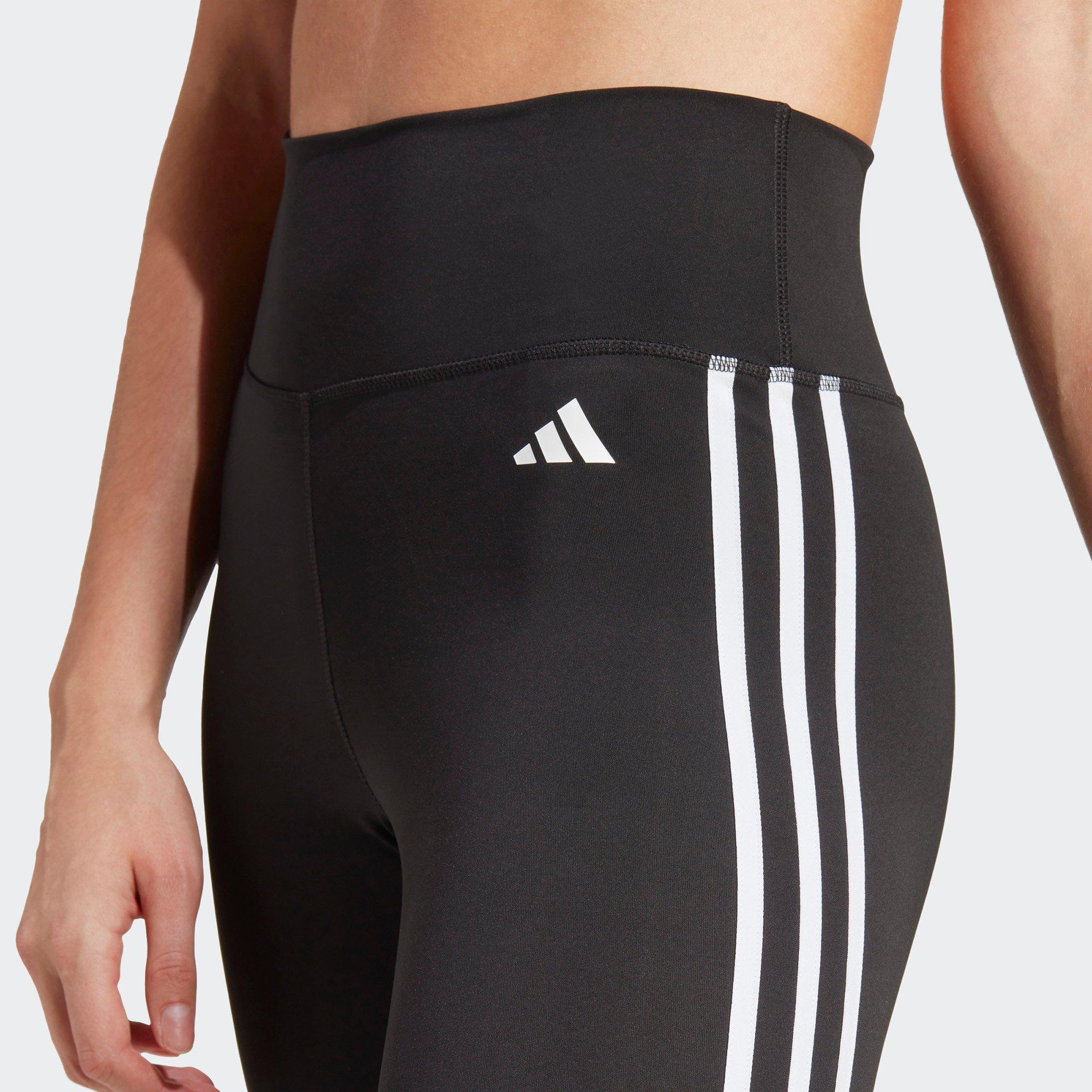Black - adidas - Essentials 3 Stripes Womens 7/8 Performance Leggings - 5