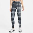 NOIR/BLANC/CLE - Nike - Dri-FIT One Luxe Women's Mid-Rise Printed Training Leggings - 1