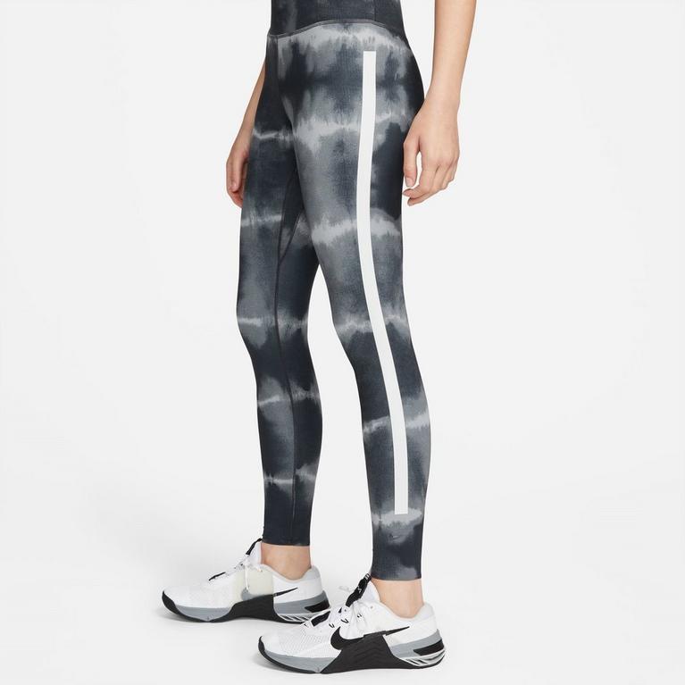 NOIR/BLANC/CLE - Nike - Dri-FIT One Luxe Women's Mid-Rise Printed Training Leggings - 3