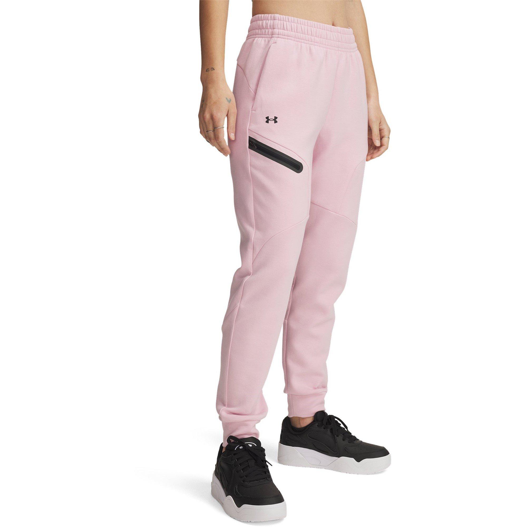 Under Armour Women's Unst Fleece Performance Tracksuit Bottoms - Pink - 12 (M)