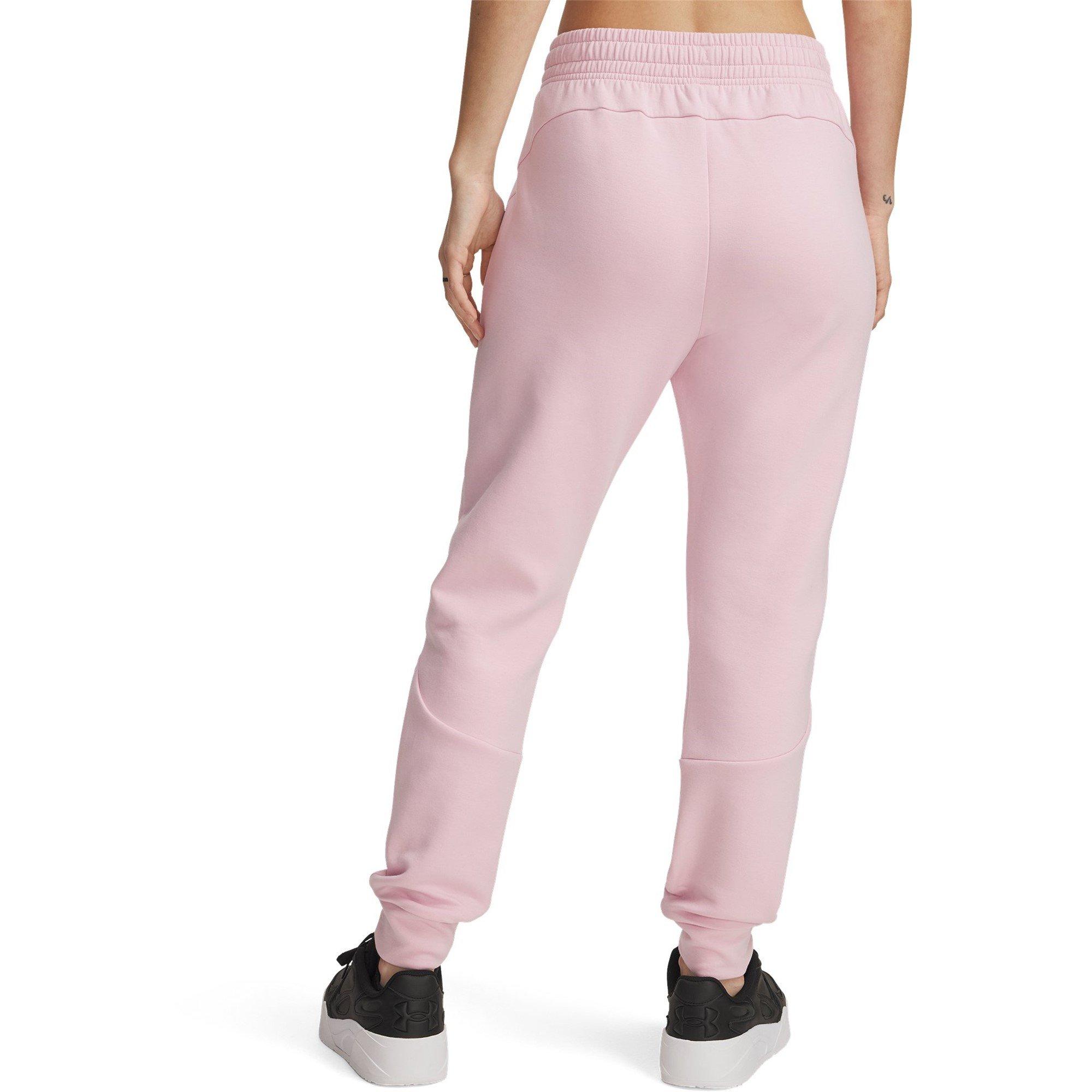 Pink - Under Armour - Women's Unst Fleece Performance Tracksuit Bottoms - 2