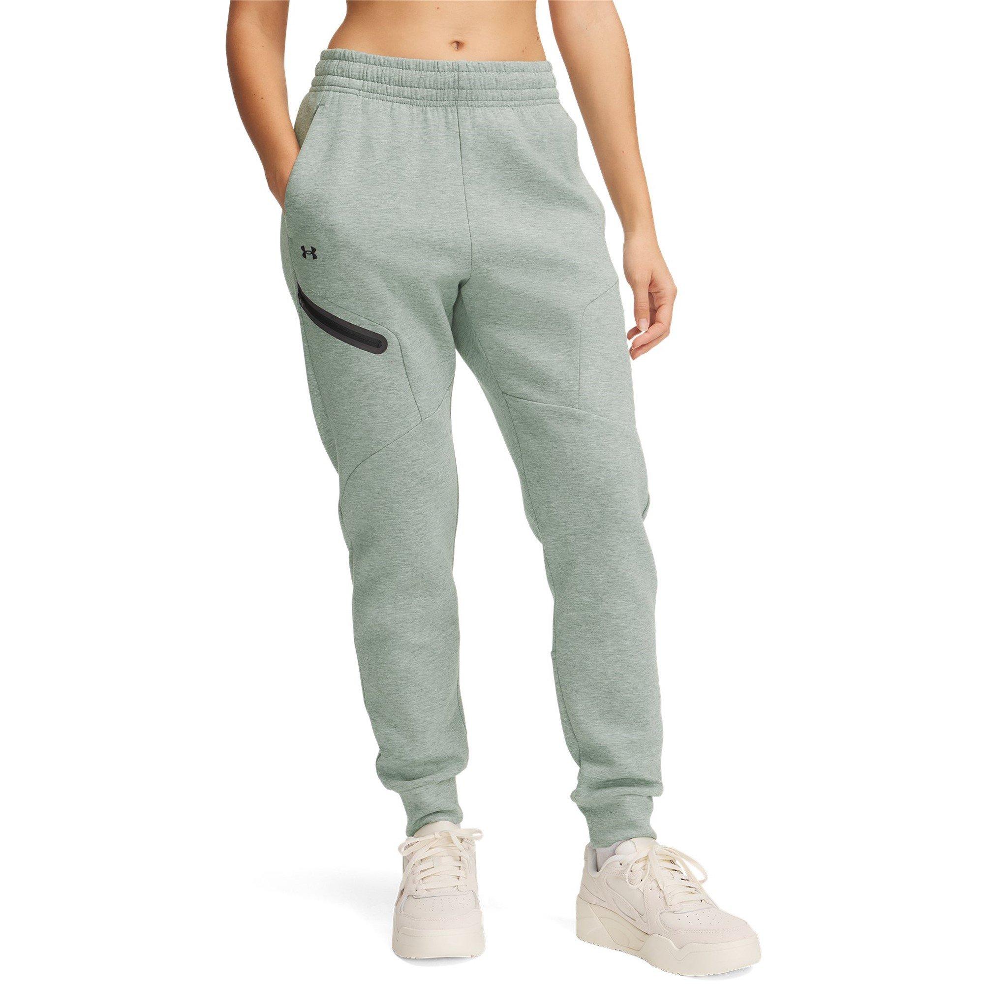 Green - Under Armour - Women's Unst Fleece Performance Tracksuit Bottoms - 1