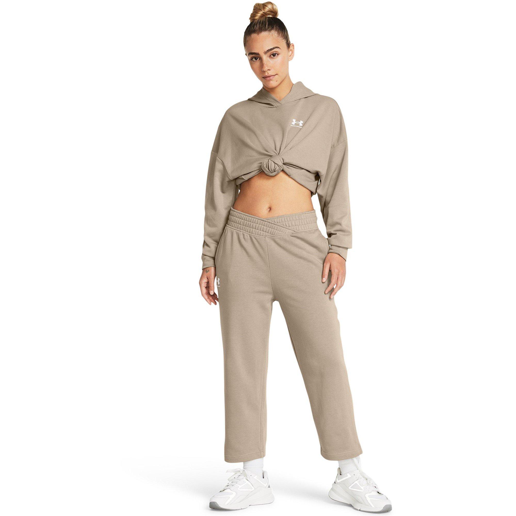 Bruin - Under Armour - Armour Ua Rival Terry Crop Wide Leg Tracksuit Bottom Womens - 6