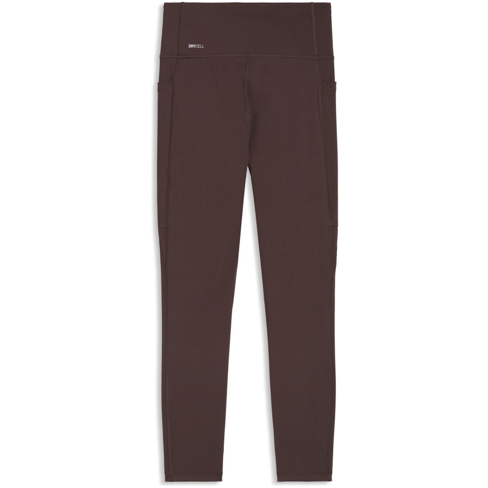 Chocolate Brown - Puma - Women's Tad Ess 7/8 Performance Gym Leggings - 2