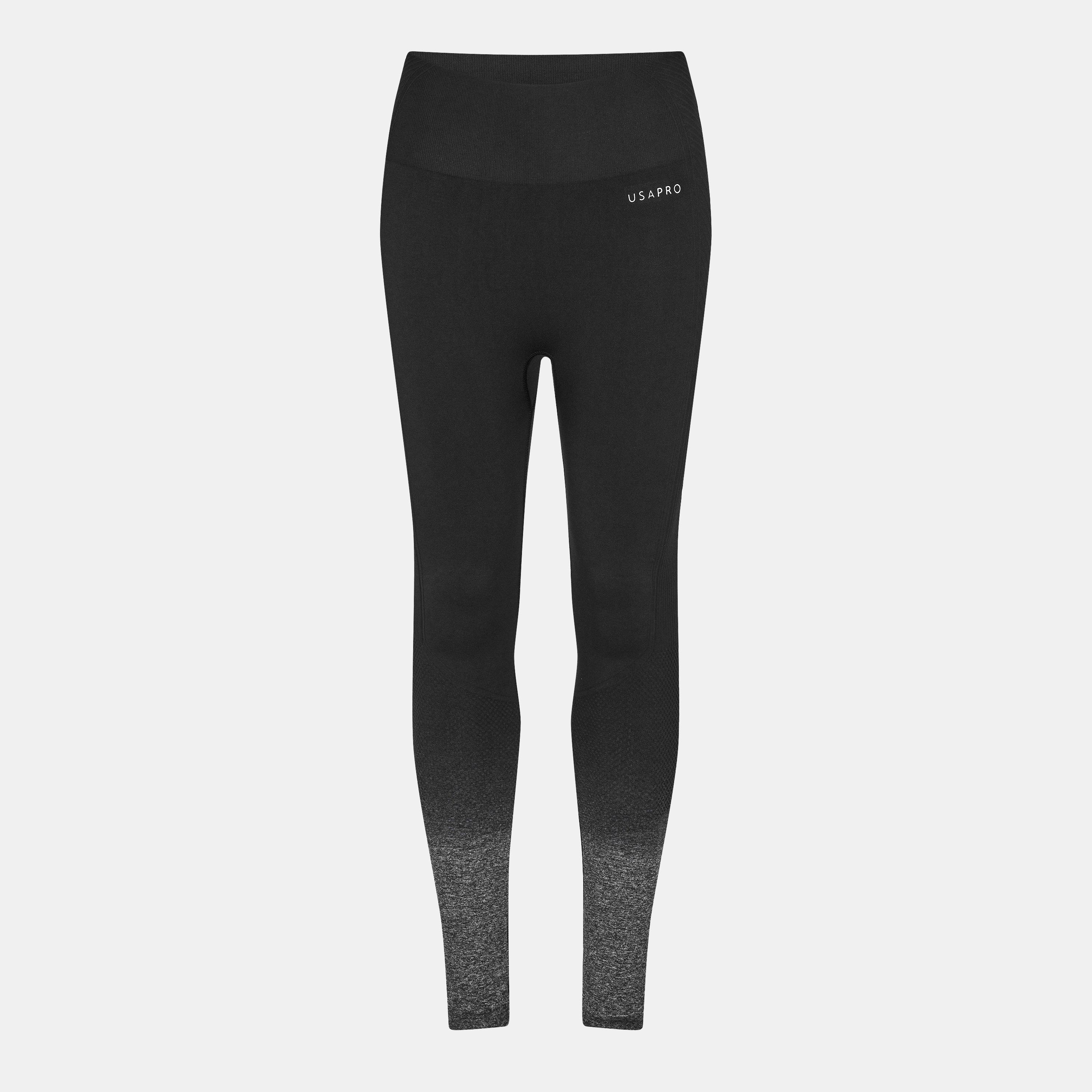 Black/Grey - USA Pro - Seamless Ombre Leggings - 1