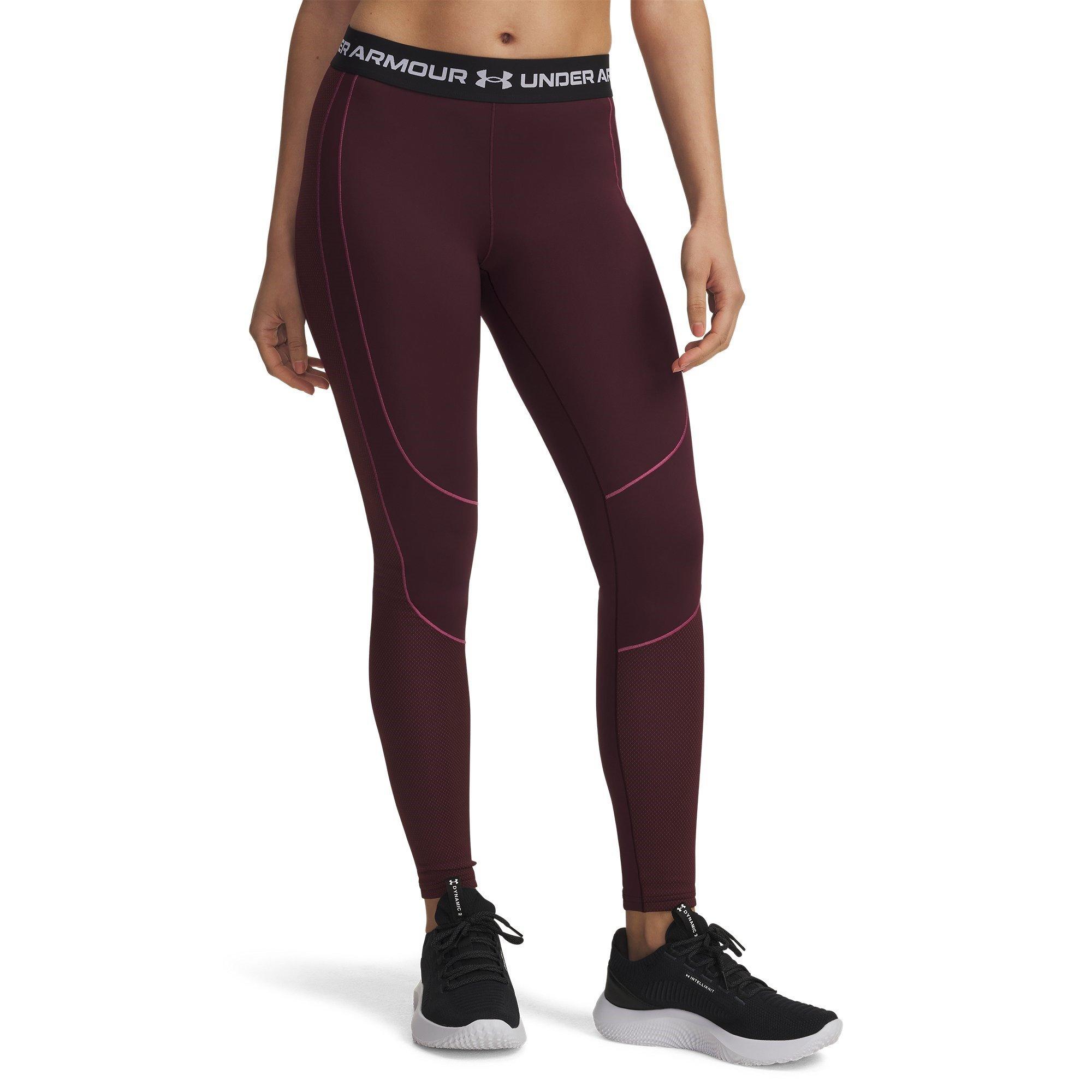 Marron foncé - Under Armour - Womens ColdGear® Textured Gym Legging - 1