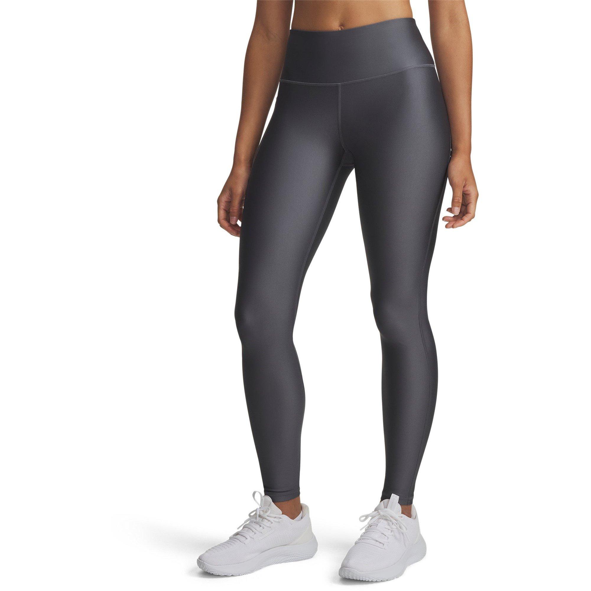 C Rock/Black - Under Armour - Women's High-Rise Performance Gym Leggings - 1