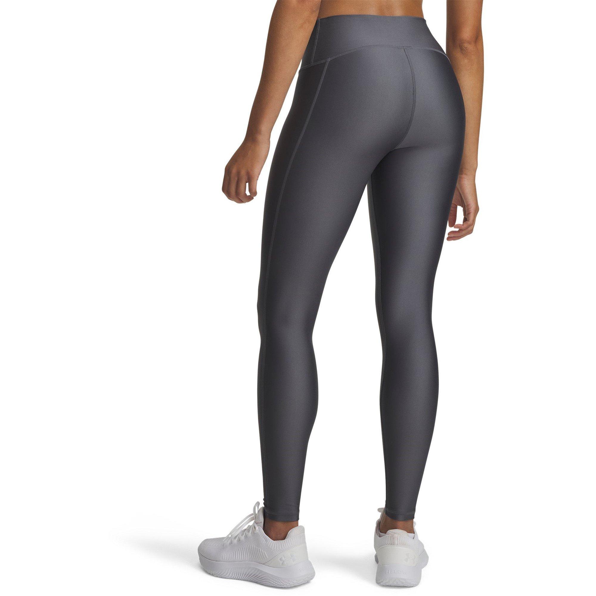 C Rock/Black - Under Armour - Women's High-Rise Performance Gym Leggings - 2