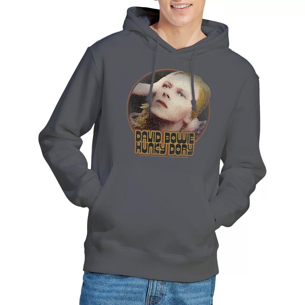 Charcoal - David Bowie - David Bowie Hunky Dory Circle Hoddie Charcoal - 1