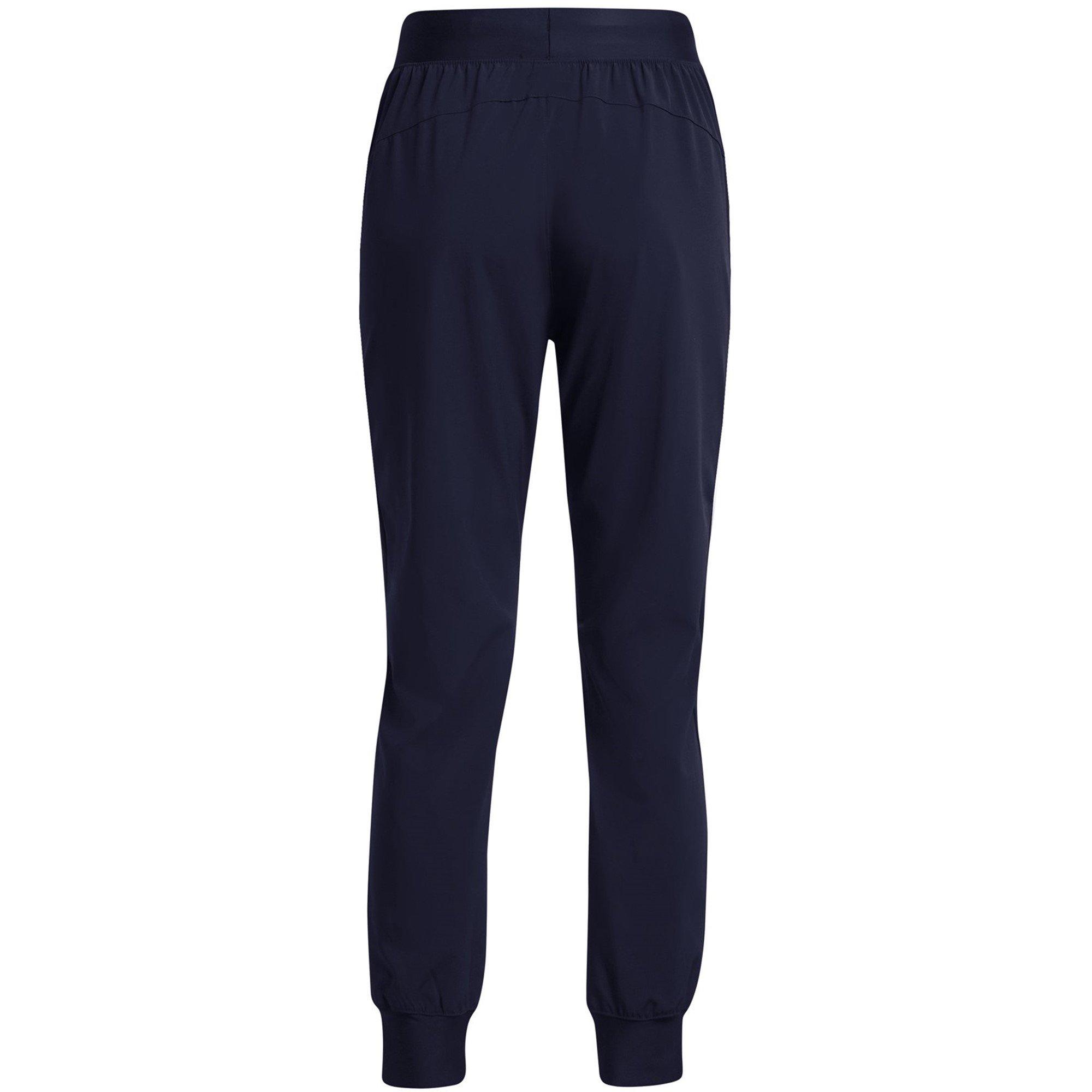 Blue - Under Armour - Women's High Rise Woven Performance Tracksuit Bottom - 2