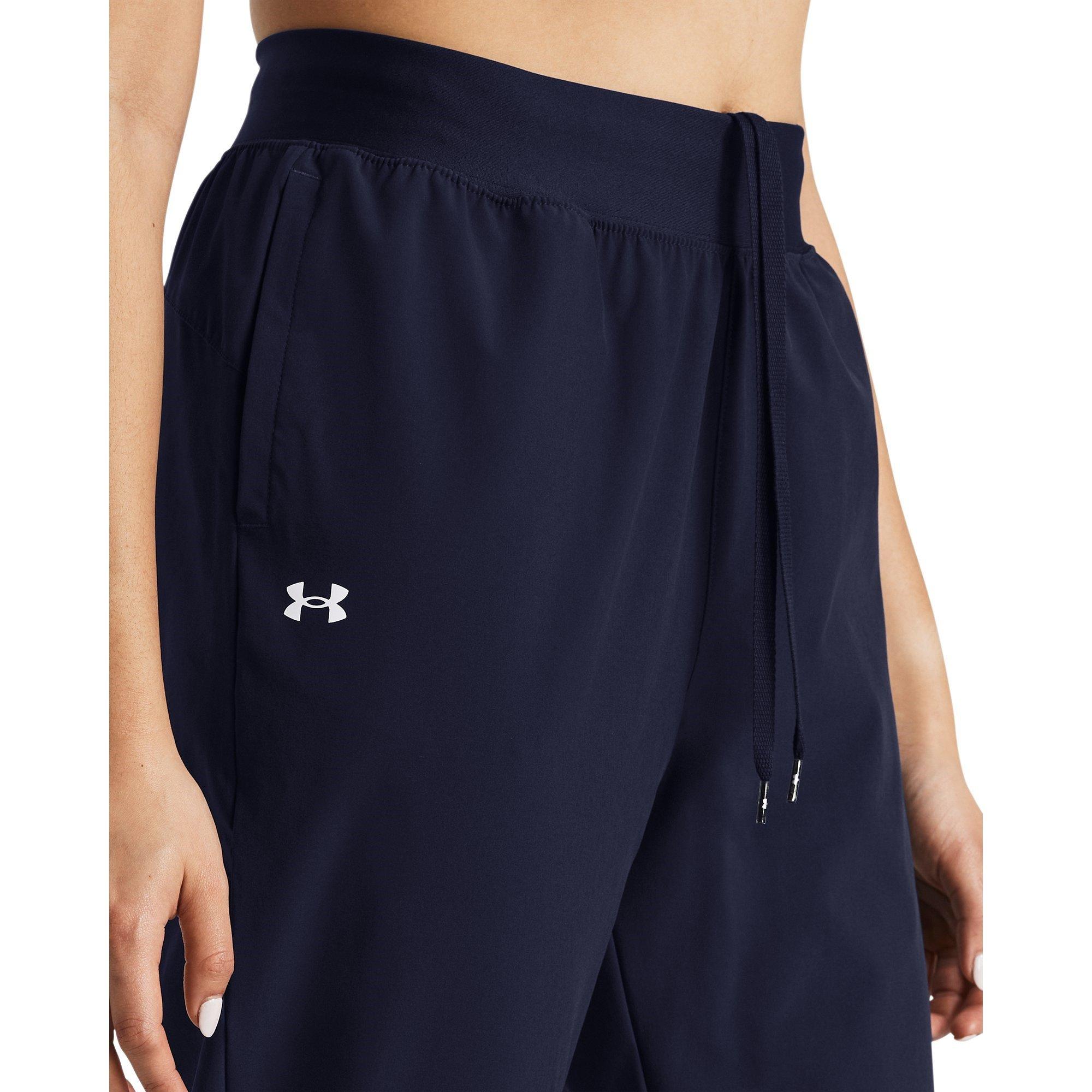 Blue - Under Armour - Women's High Rise Woven Performance Tracksuit Bottom - 5