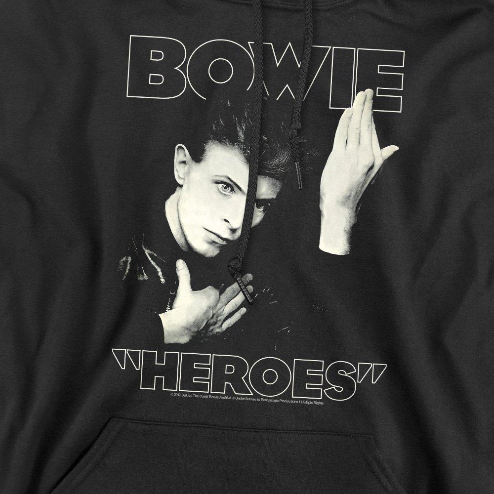 Black - David Bowie - David Bowie Heroes Cover Hoddie Black - 2