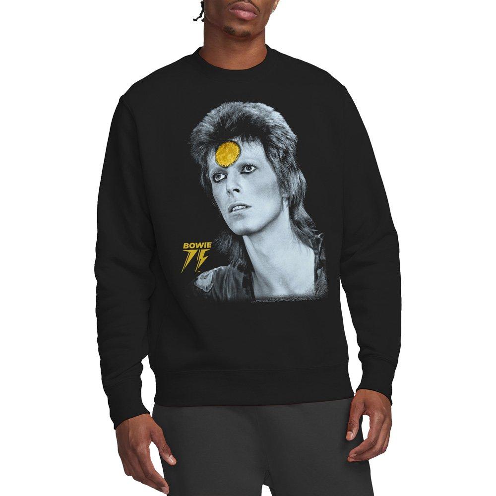 Black - David Bowie - David Bowie Golden Bowie Crew Sweatshirt Black - 1