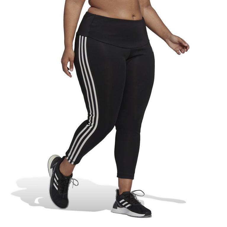 Noir/Blanc - adidas - 3 Stripe Inclusive Leggings Womens - 5
