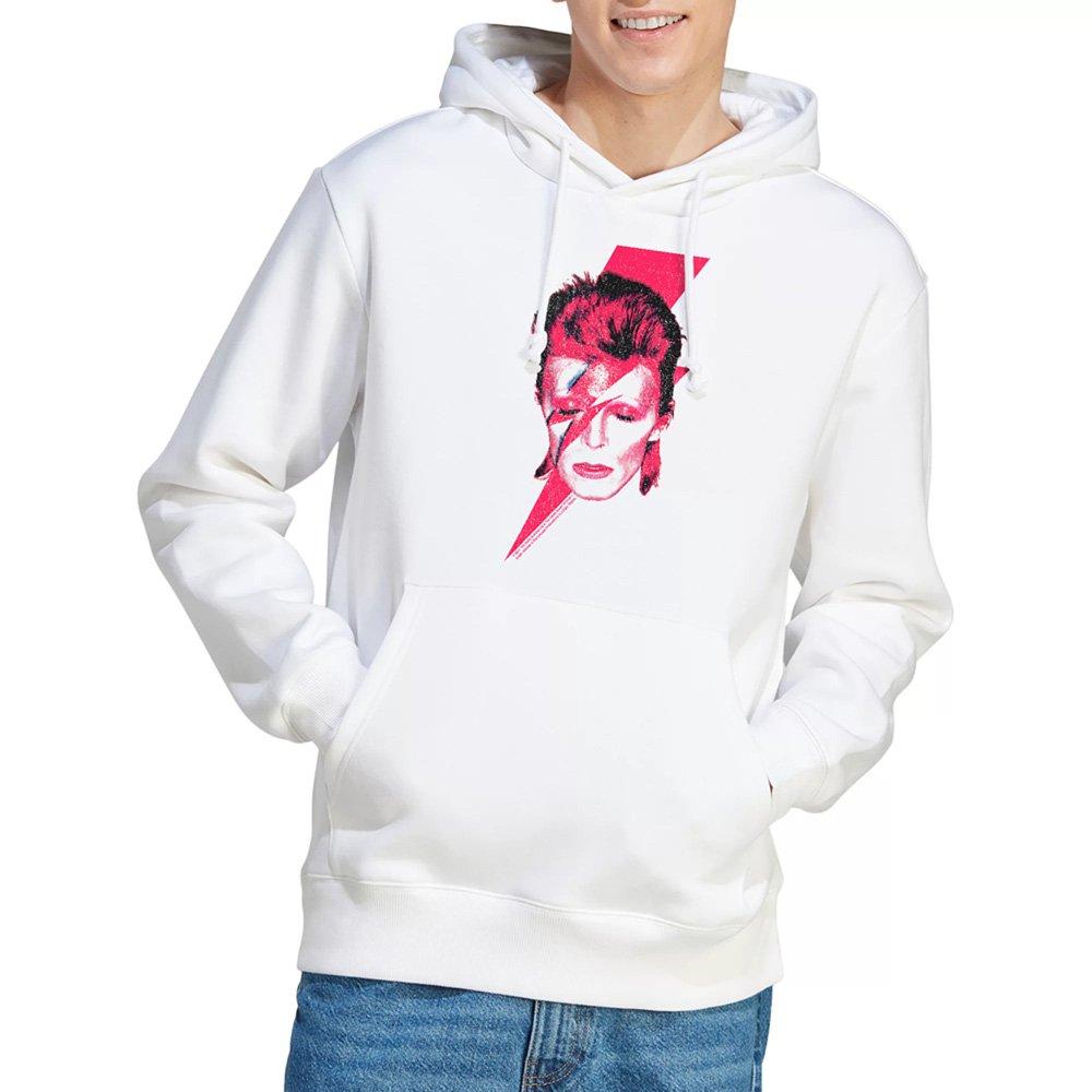White - David Bowie - David Bowie Aladdin Sane Hoodie White - 1