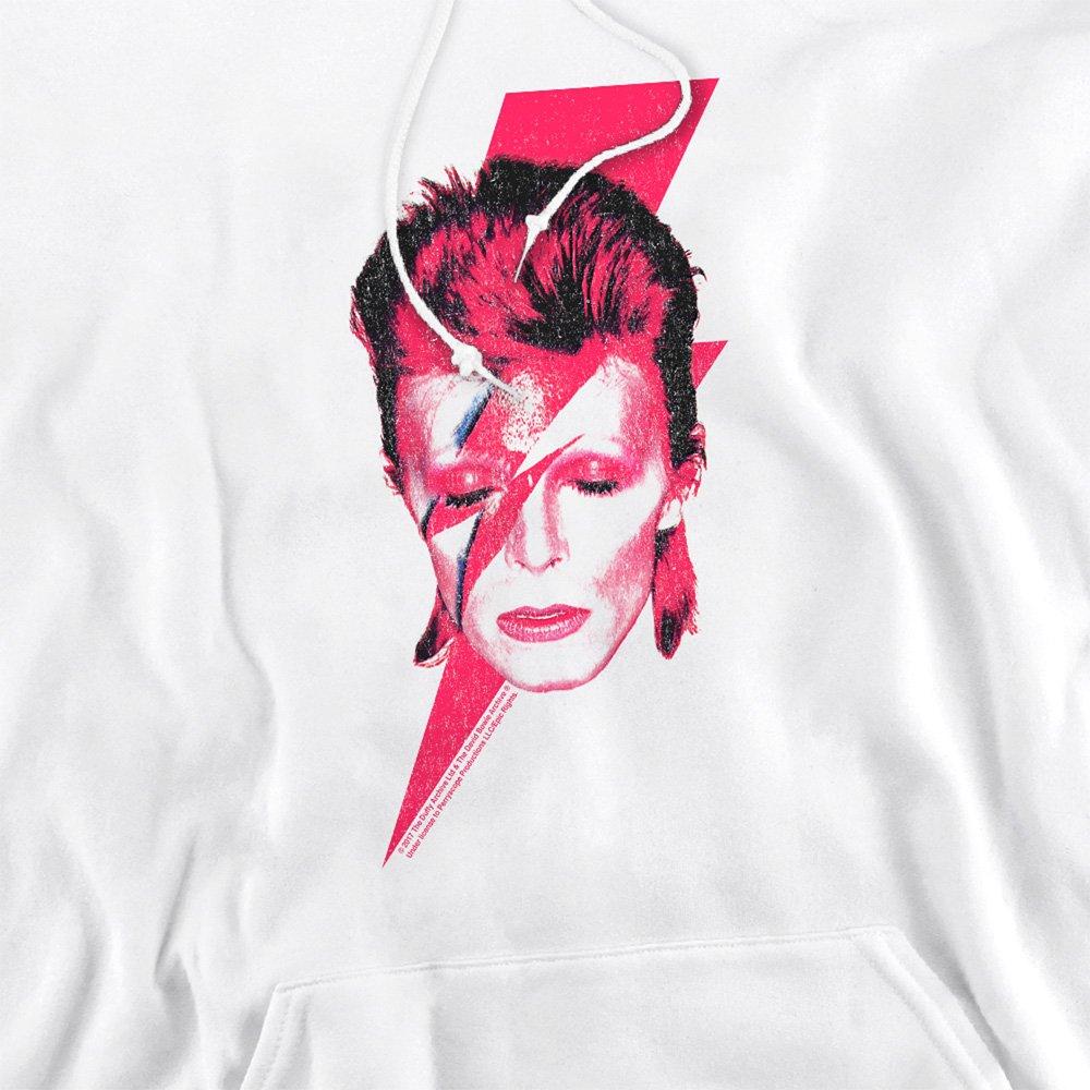 White - David Bowie - David Bowie Aladdin Sane Hoodie White - 2