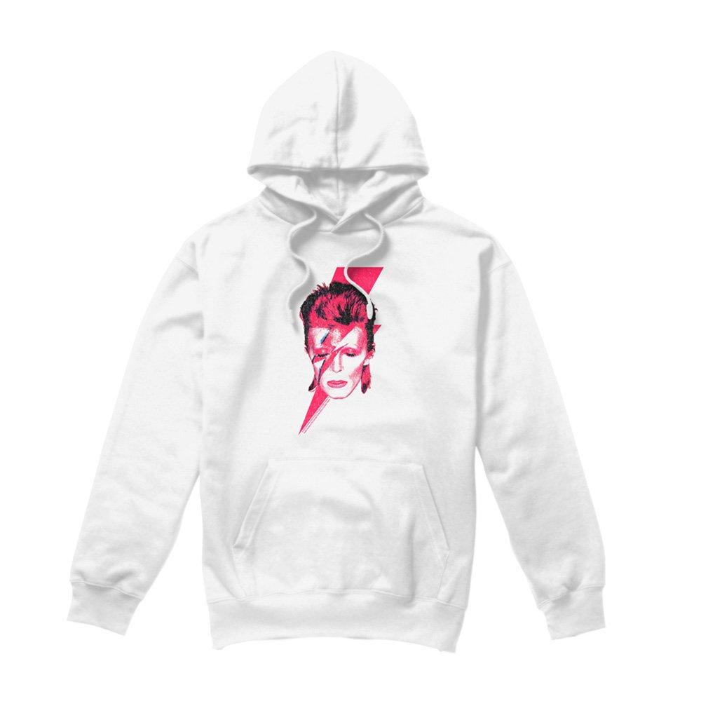 White - David Bowie - David Bowie Aladdin Sane Hoodie White - 4