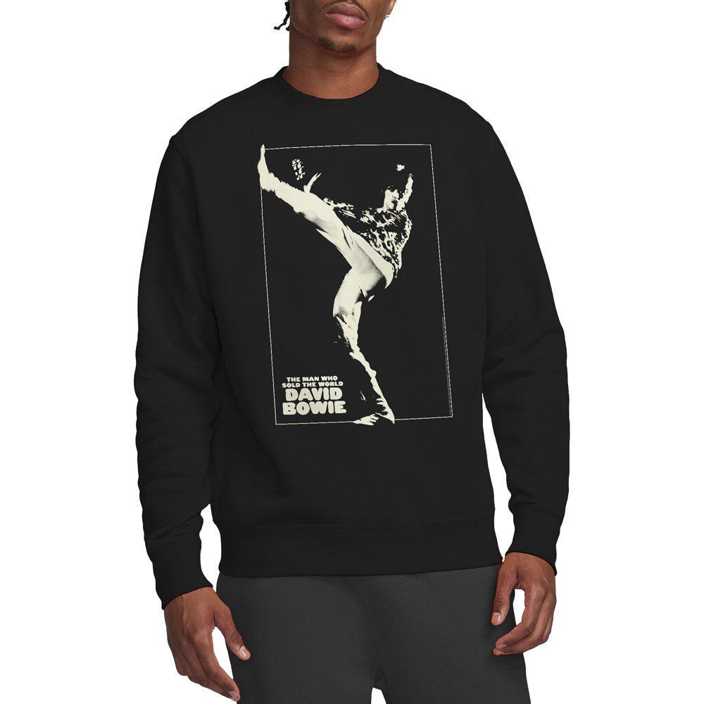 Black - David Bowie - David Bowie The Man Cover Crew Sweatshirt Black - 1
