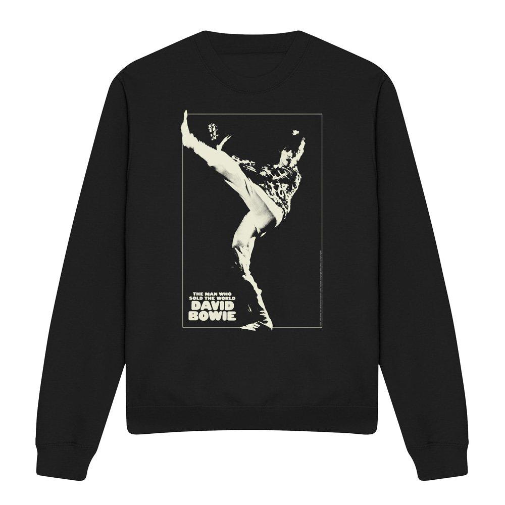 Black - David Bowie - David Bowie The Man Cover Crew Sweatshirt Black - 4