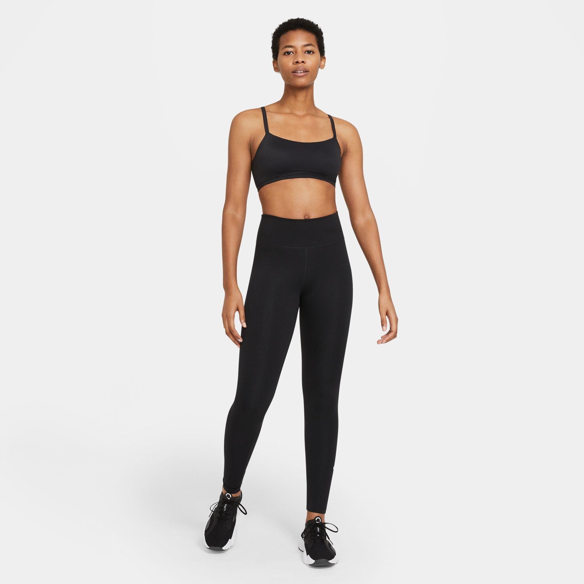 Preto/Branco - Nike - One Mid-Rise Leggings Womens - 6
