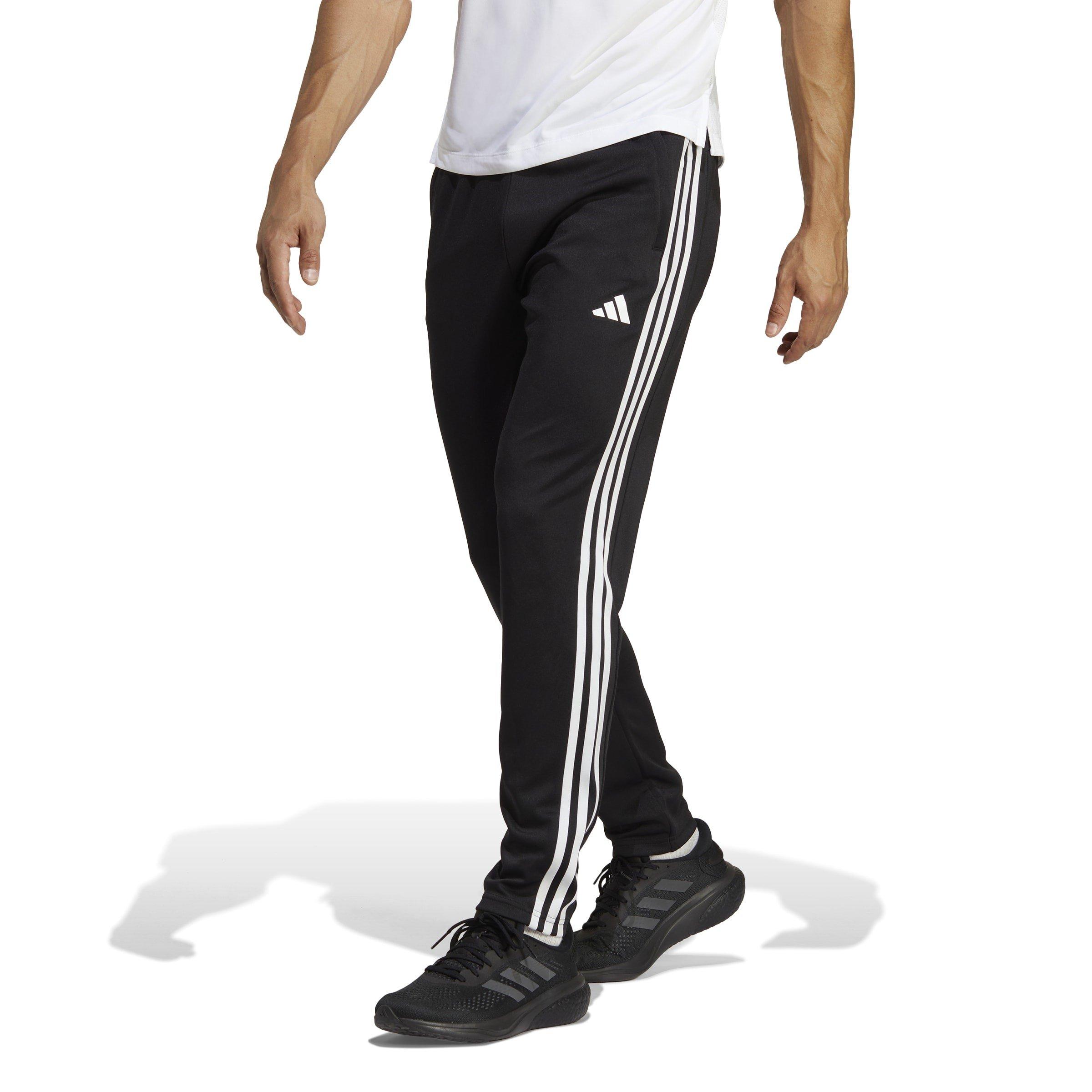 Black/White - adidas - Essentials 3-Stripes Training Pants - 2