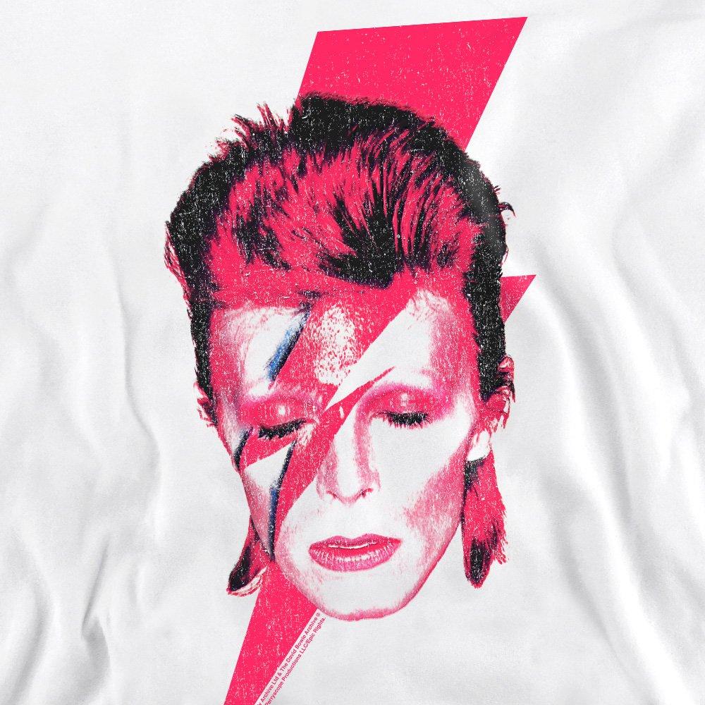 White - David Bowie - David Bowie Aladdin Sane Crew Sweatshirt White - 2