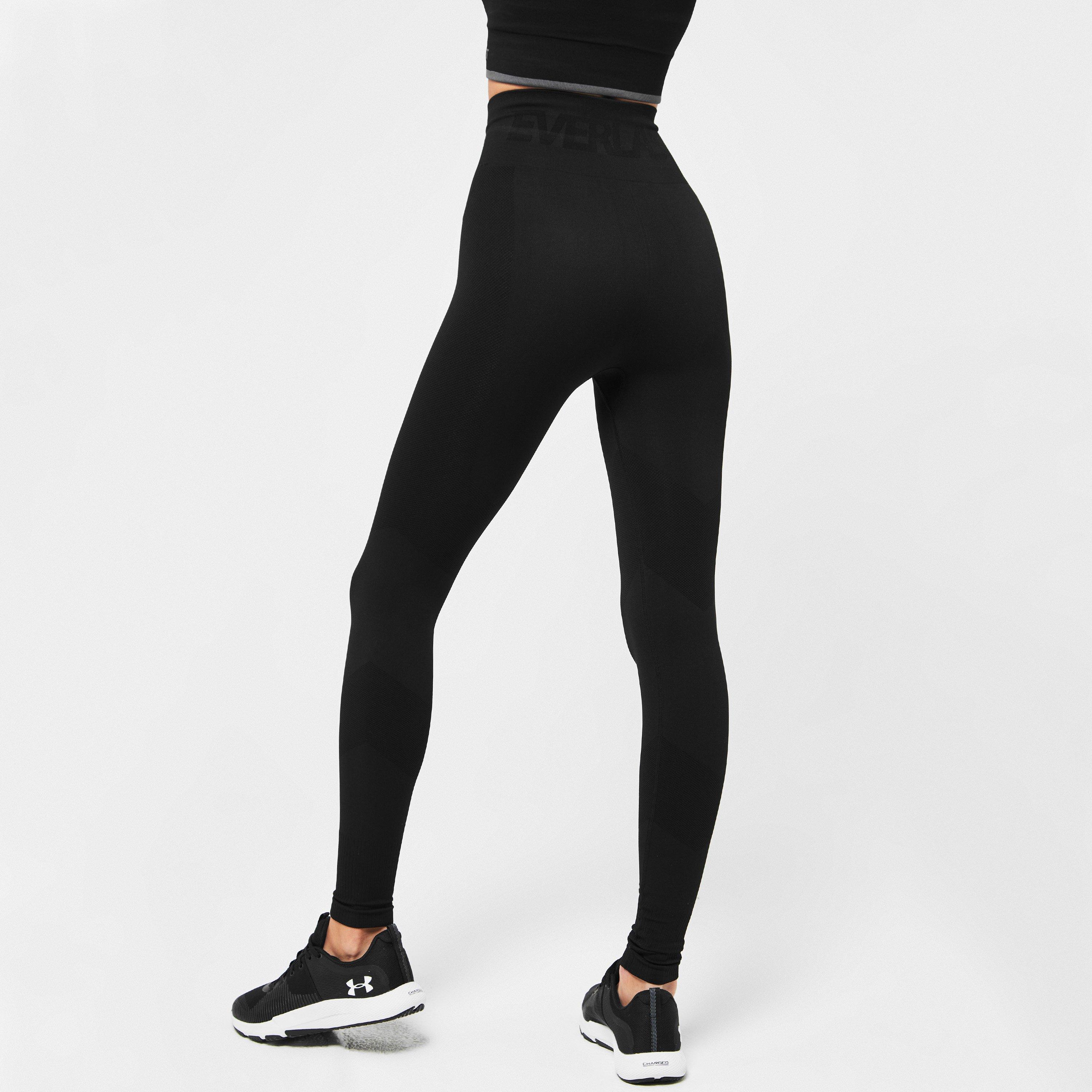 Black - Everlast - Super High Waisted Racer Leggings - 3